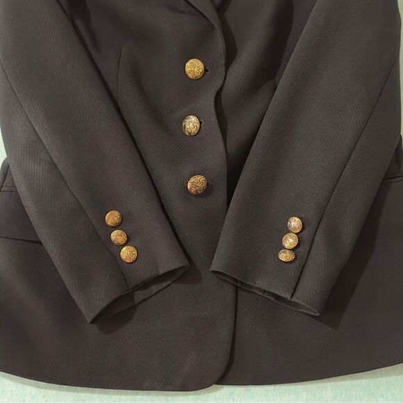 Kasper 3-Button Blazer Suit Black Size 14P - Picture 9 of 15